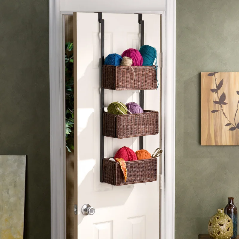 

Southern Enterprises over-The-Door 3-Tier Basket Storage