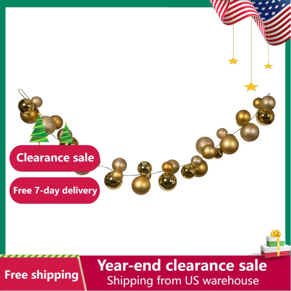 

Gold Christmas Ball Ornament Garland Christmas Tree Ornaments Decoration Decorations 2023 Spheres Sale Supplies Balls Decor Home