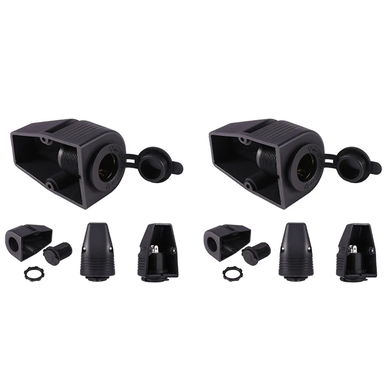 

2X Car 12V Waterproof Cigarette Lighter Power Socket Adapter