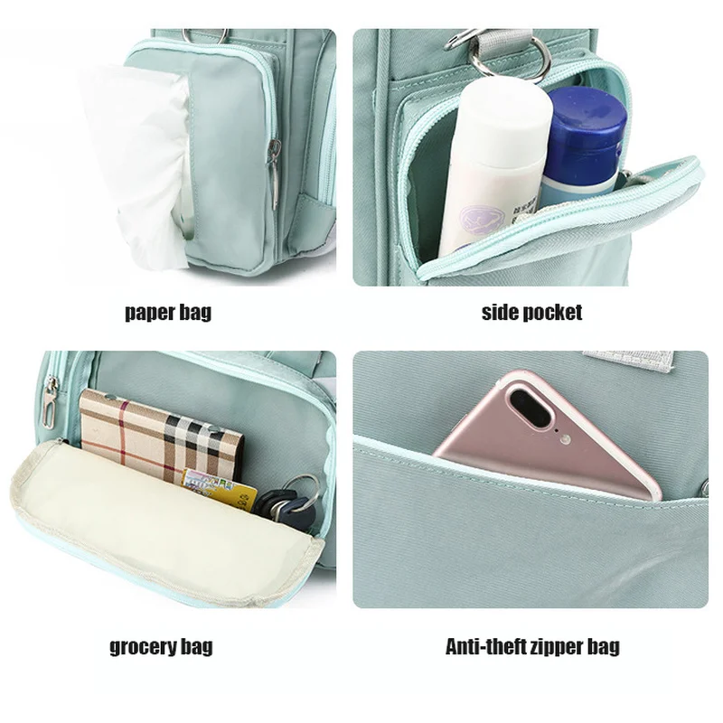 Cute Cow Women Mother Baby Bag for Mommy Backpacks Nappy Stroller Bags Diaper Multifunctional Maternity Changing Bags for Mommy