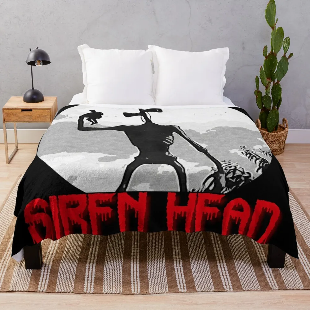 

Siren Head Throw Blanket Large blanket