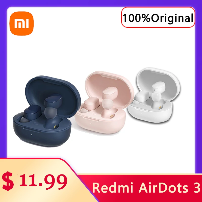 

Original Xiaomi Redmi AirDots 3 Earphone Hybrid Vocalism Wireless Bluetooth 5.2 Mi True Wireless Headset CD-level Sound Quality
