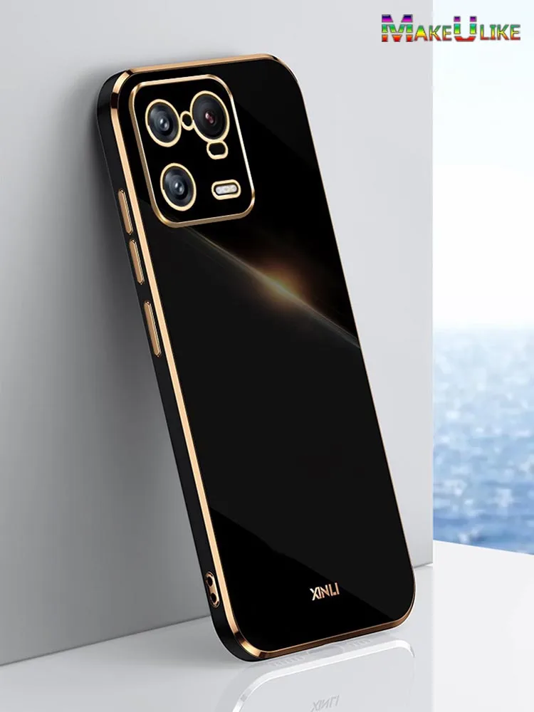 

Soft Case for Xiaomi Mi 13 Pro Case Plating Frame Silicone Slim Case for Xiaomi 11 12 12X 12S 13 Pro Ultra Lite Mi13 13Pro Cover