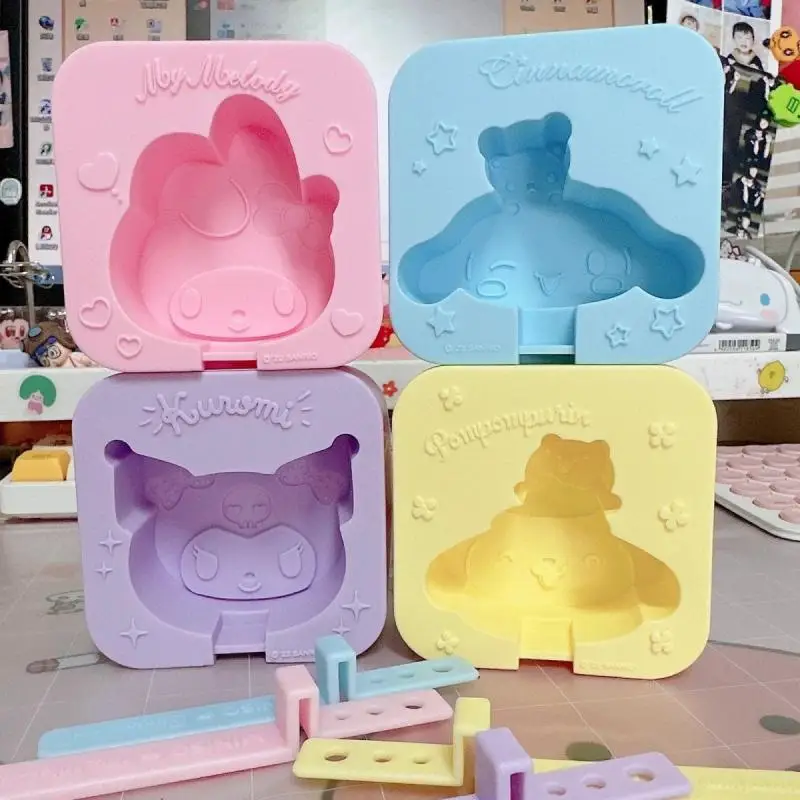 

2023 Sanrio форма Kawaii Mymelody Kuromi Cinnamoroll летняя мультяшная силиконовая форма для мороженого кухонный инструмент для льда