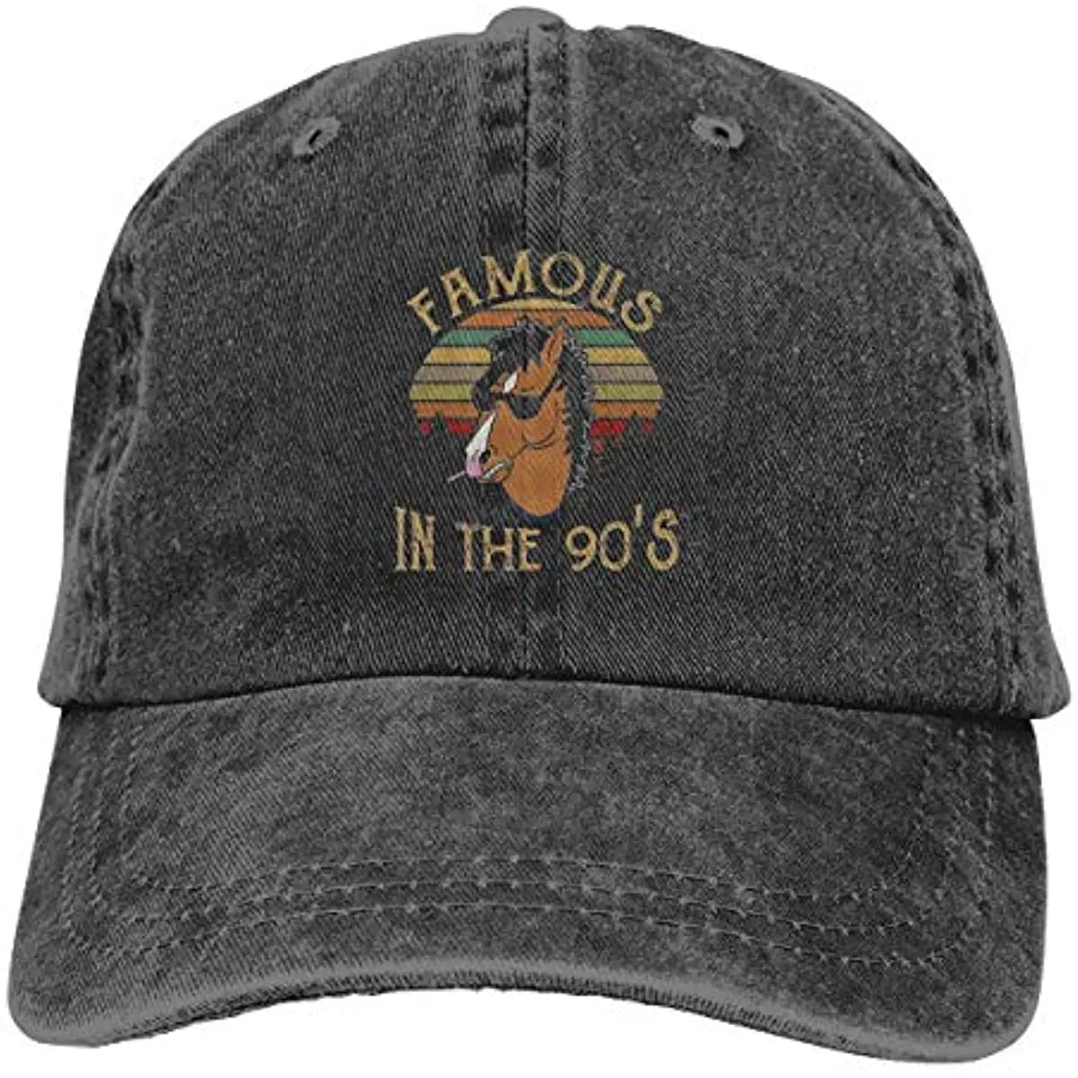 

Unisex Vintage Washed Distressed Baseball Cap Twill Adjustable Dad Hat Black Snapback Hats Adult Unisex Four Seasons Casual