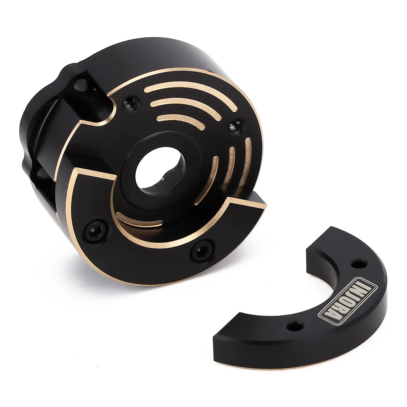 INJORA тяжелое черное покрытие латунный корпус портального привода с противовесом