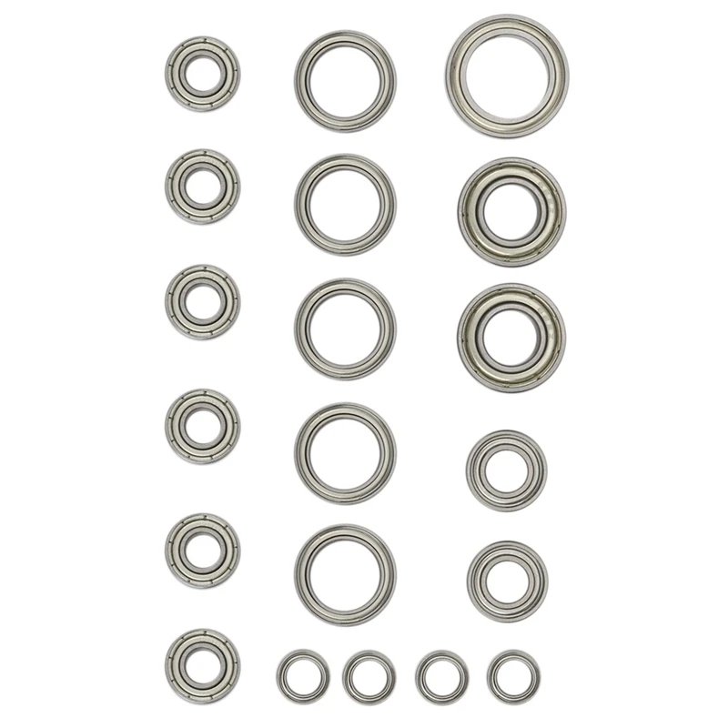 

21Pcs Ball Bearing Kit For Traxxas Slash 4X4 VXL Rustler Stampede HQ727 Remo 1/10 RC Car Upgrade Parts Accessories