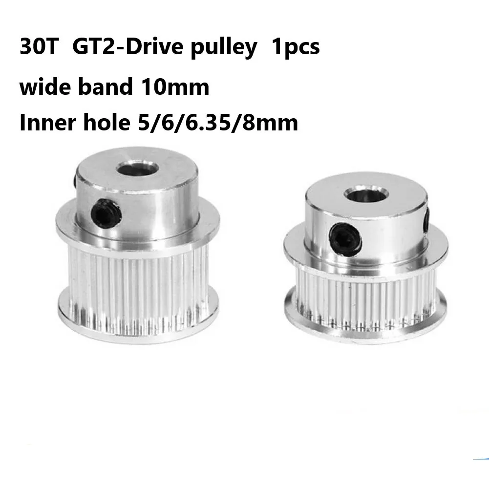 

Durable Special Drive Pulley GT2 Timing Belt 10mm 30T-5/6/6.35/8mm Accessories CNC Machine Tools For 3D Printers