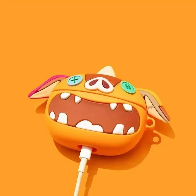 

Мягкий чехол для беспроводных наушников с изображением героев мультфильмов, игры зельдас, свиньи, головы, ботинок boblin Airpods чехол 1 2 3 Pro Tears of The Kingdom Apple