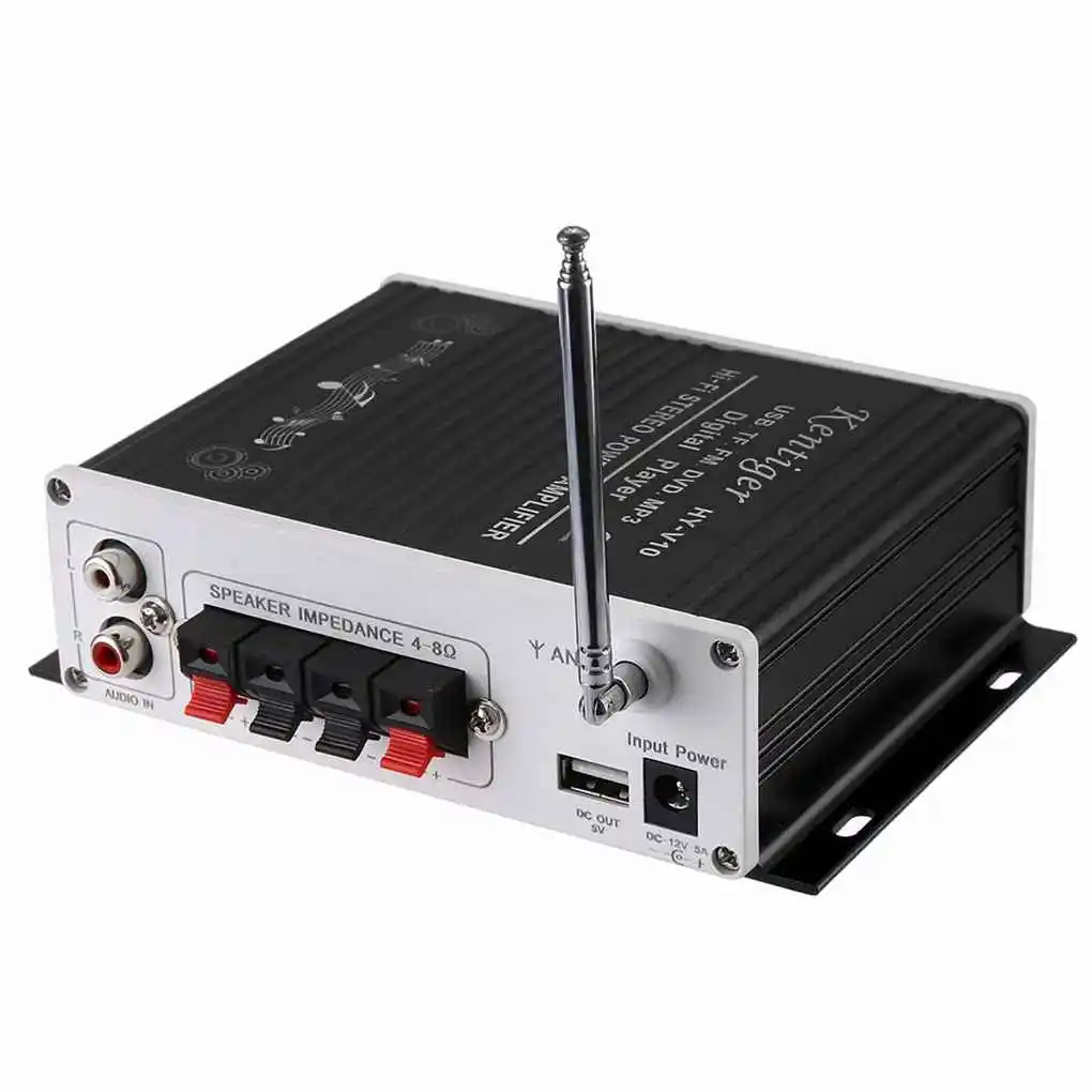 

Kentiger V10 Hi-Fi Class-AB стерео цифровой плеер Super Bass Bluetooth усилитель дистанционное управление Беспроводная Автомобильная аудиоколонка