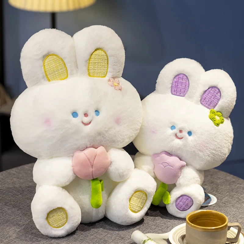 

35/45cm Cute Sitting Rabbit Plush Toy Cartoon Stuffed Animals Bunny Plushies Dolls Kawaii Soft Kids Toys for Girls Boys Gifts
