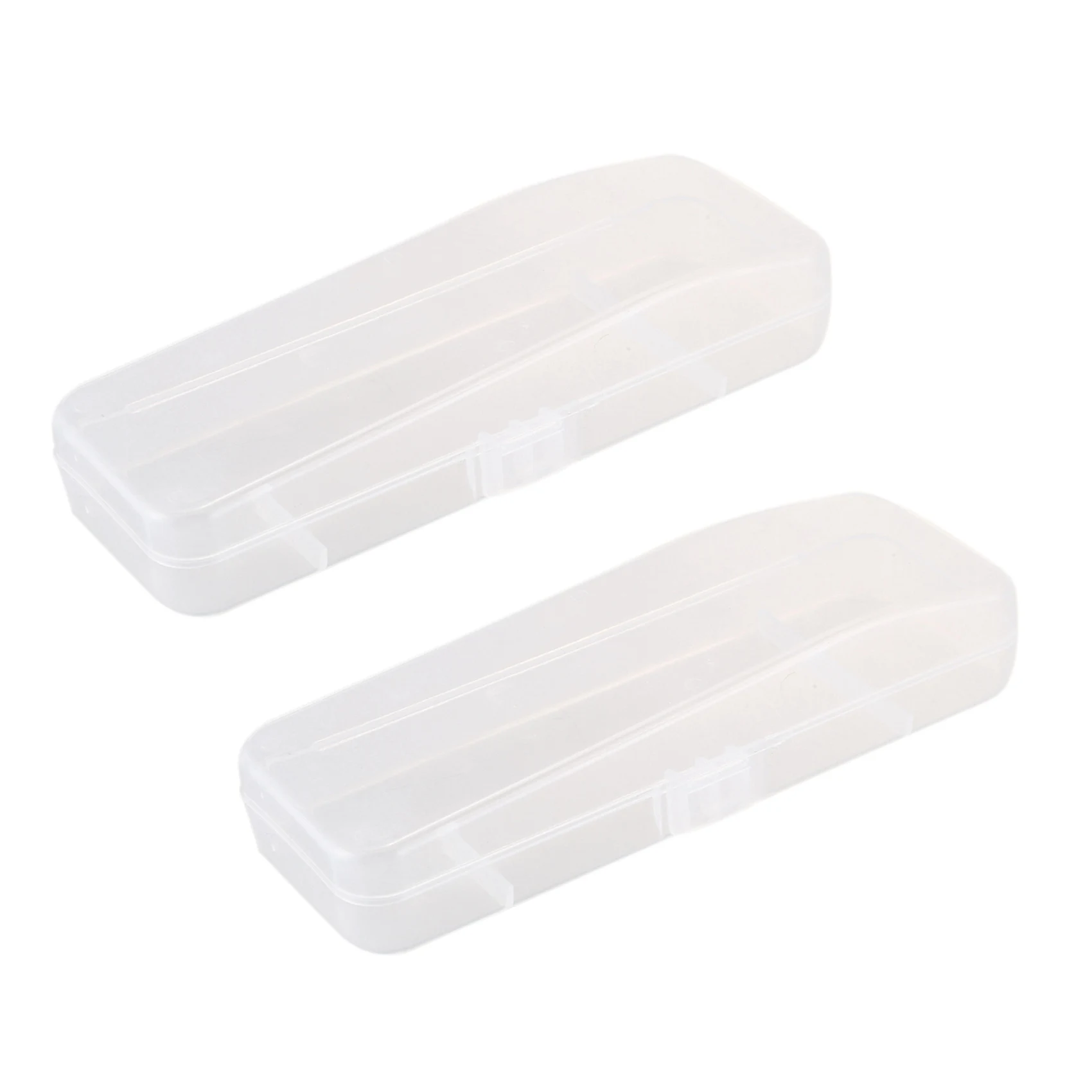 

2 Pcs Travel Double Edge Razor Storage Box Men Shaver Case Razor Accessories Transparent Razor Holder Plastic Case