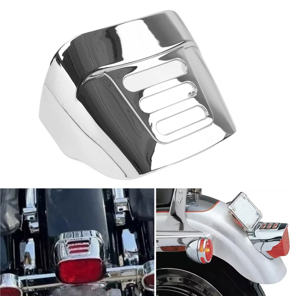 

Задний фонарь с прорезями для мотоцикла, пластиковый черный/хромированный козырек для Harley Tri Glide FLHTCUTG 2009-2022 для FLHXXX 2010-2011