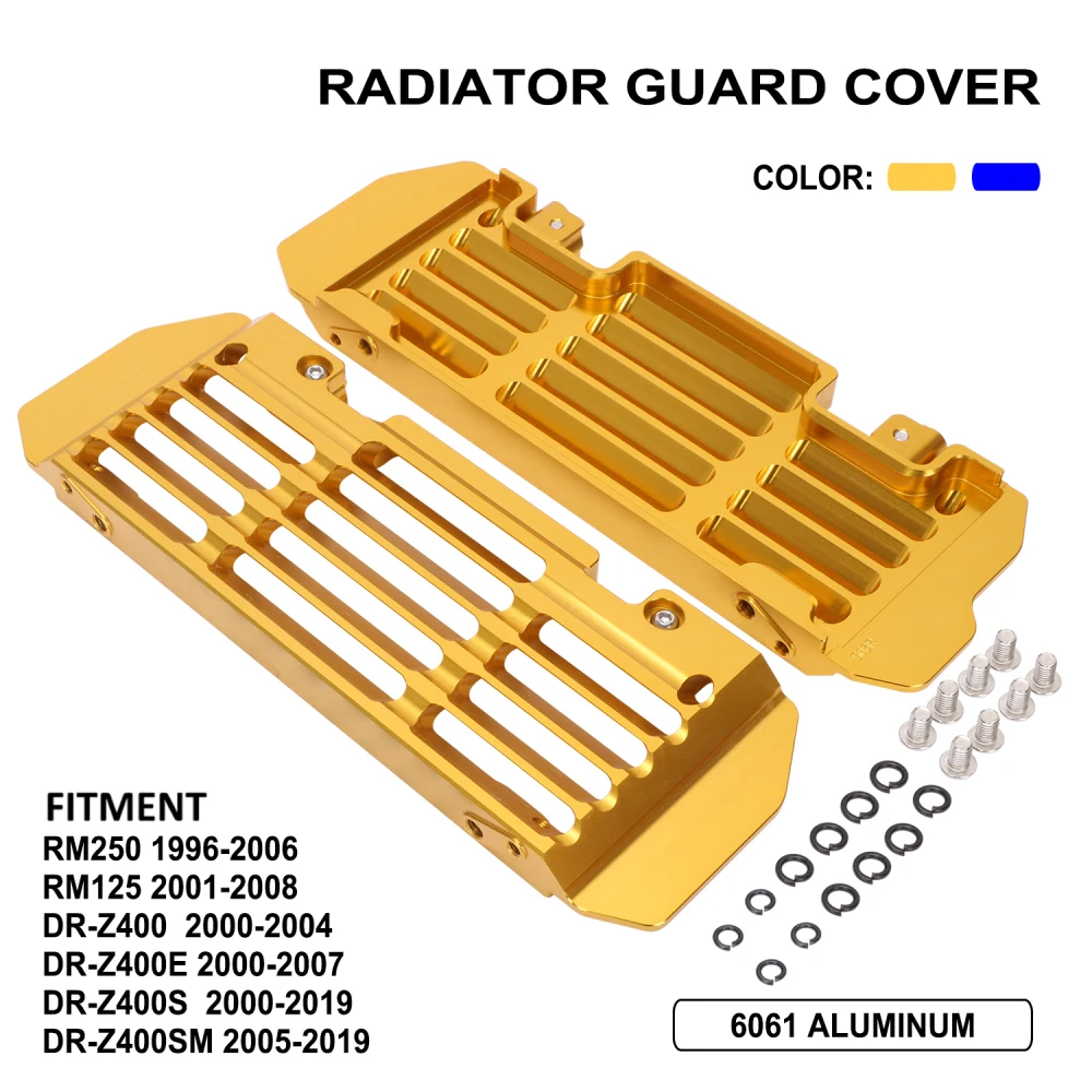 

Radiator guard cover CNC Motorcycle Accessories For SUZUKI RM250 96-06 RM125 01-08 DRZ400 00-04 DRZ400S 00-19 DRZ400SM 2005-2019