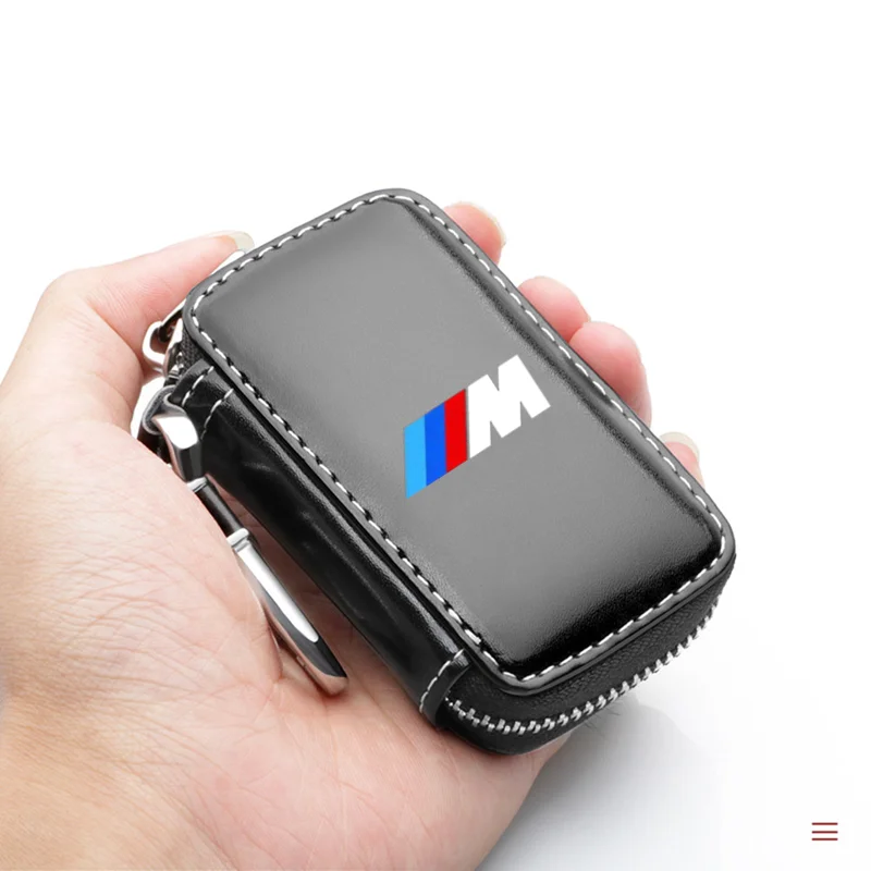 

Leather Car Keychain Case Carbon Fiber Style Car Key Case Cover Shell for BMW M E30 E39 E46 E90 E93 E60 F10 M5 M6 M7 X4 X5 X1