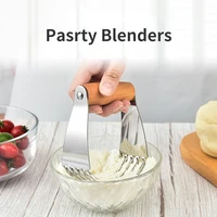 manual dough blender baking pastry blades flour mixer stainless steel butter lard cutter baking tools kitchen accessories 1pc