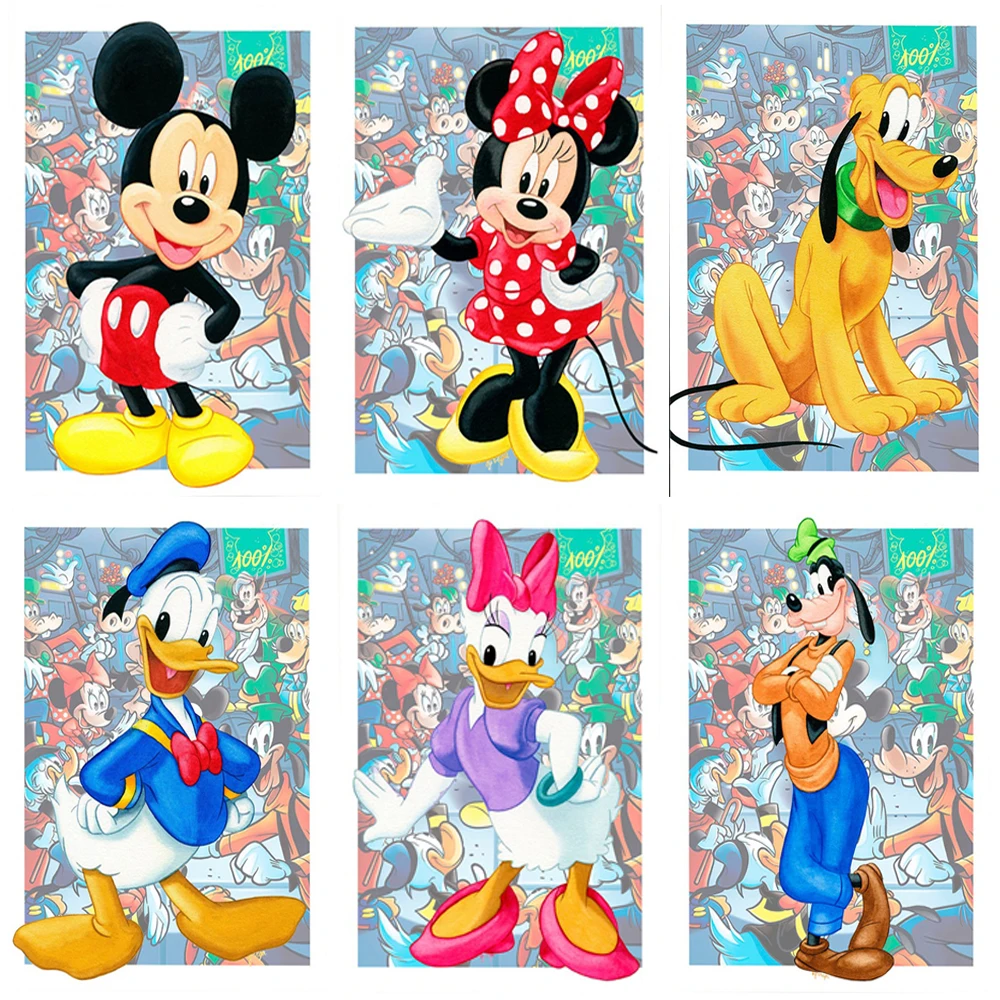 

Disney Mickey Mouse Donald Duck Diamond Painting 5D DIY Full Square Round Drill Embroidery Mosaic Cross Stitch Kit Art DecorGift