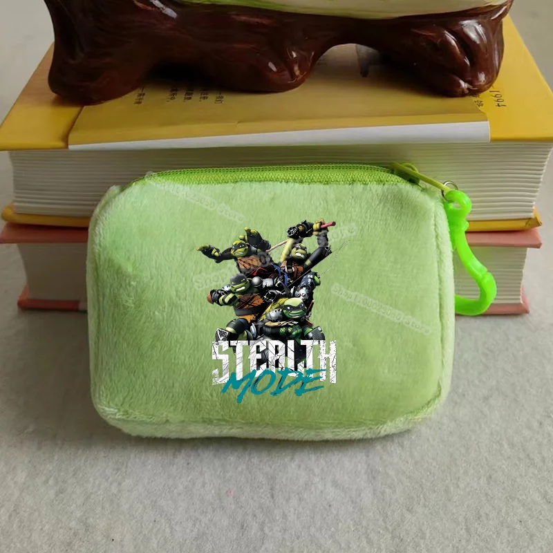 Миниатюрный плюшевый кошелек для монет с черепашками-ниндзя из мультфильма