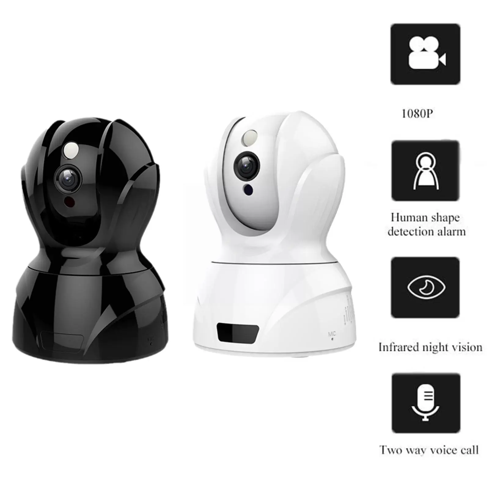 

HD 1080p Network Security Surveillance Home Monitoring Night Vision Motion with/ Indoor Detection IP Camera Wireless Q5Q2