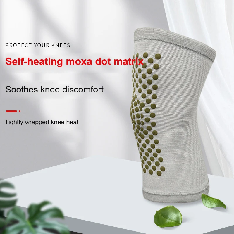 

Self-heating Wormwood Knee Brace Support Pad Thermal Therapy Arthritis Protector Nylon Knee Pads Keep Your Knees Warm