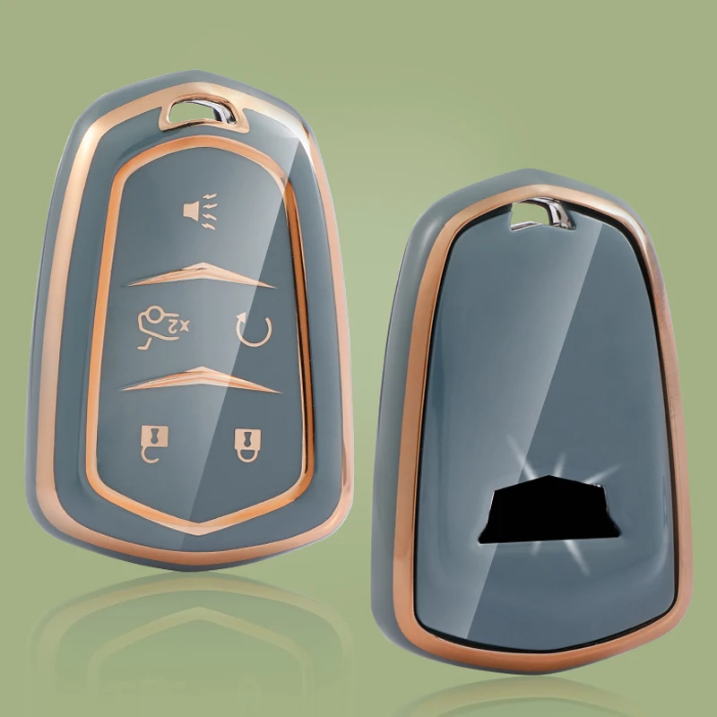 

Модный ТПУ чехол для автомобильного ключа с дистанционным управлением для Cadillac ESV Escalade CTS XTS SRX ATS CT5 XT5 XT6 XLS защитный чехол-брелок