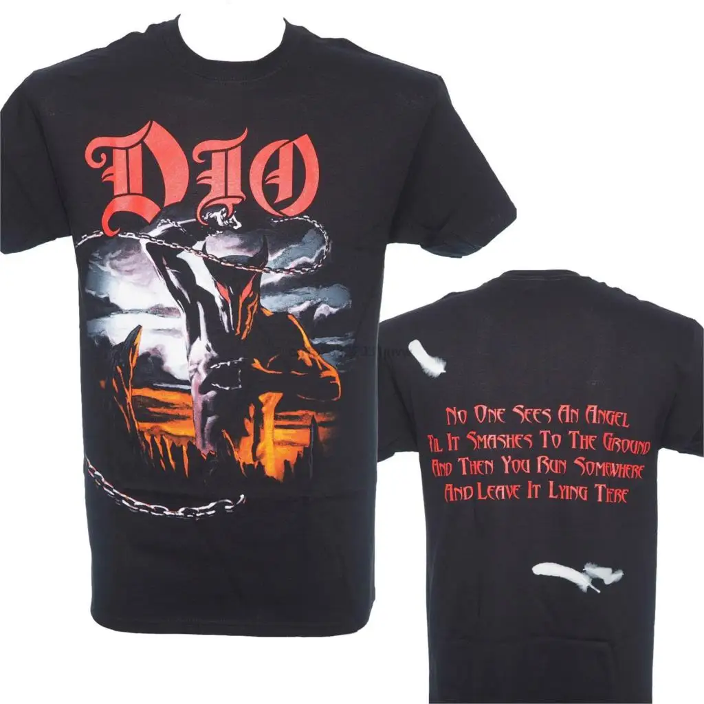 

Dio - Holy Diver-официальная Модель-тяжелый металл-новая футболка для отдыха с короткими рукавами M L xl. Мужская футболка