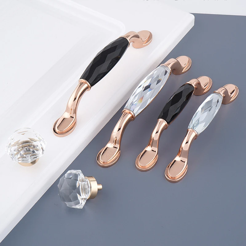 LCH длинная Хрустальная ручка высшего качества в современном стиле Роскошный 96 мм