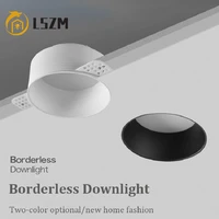 modern borderless led downlight embedded led spotlights anti glare cob ceiling lamp ultra thin led spots lamp 5w 7w 9w 12w 15w