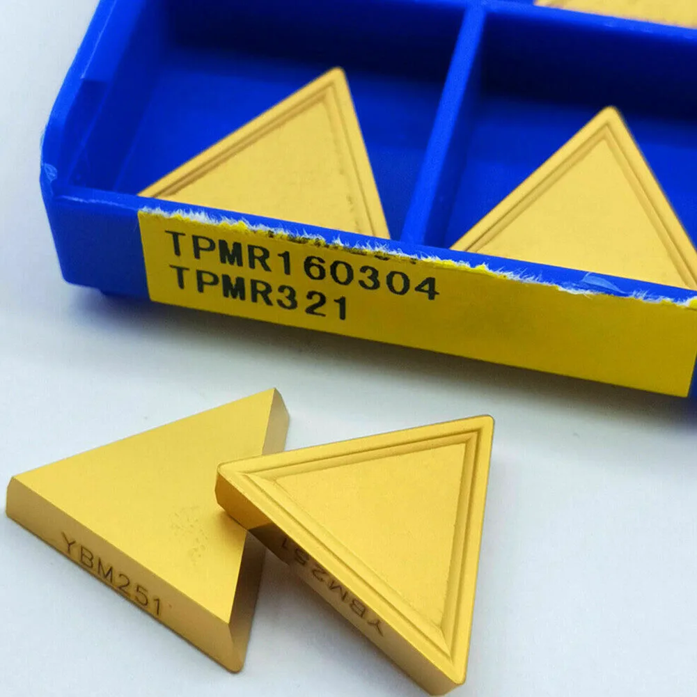 10шт TPMR 160304 YBC251 Токарный станок с ЧПУ режущий инструмент твердосплавное токарное