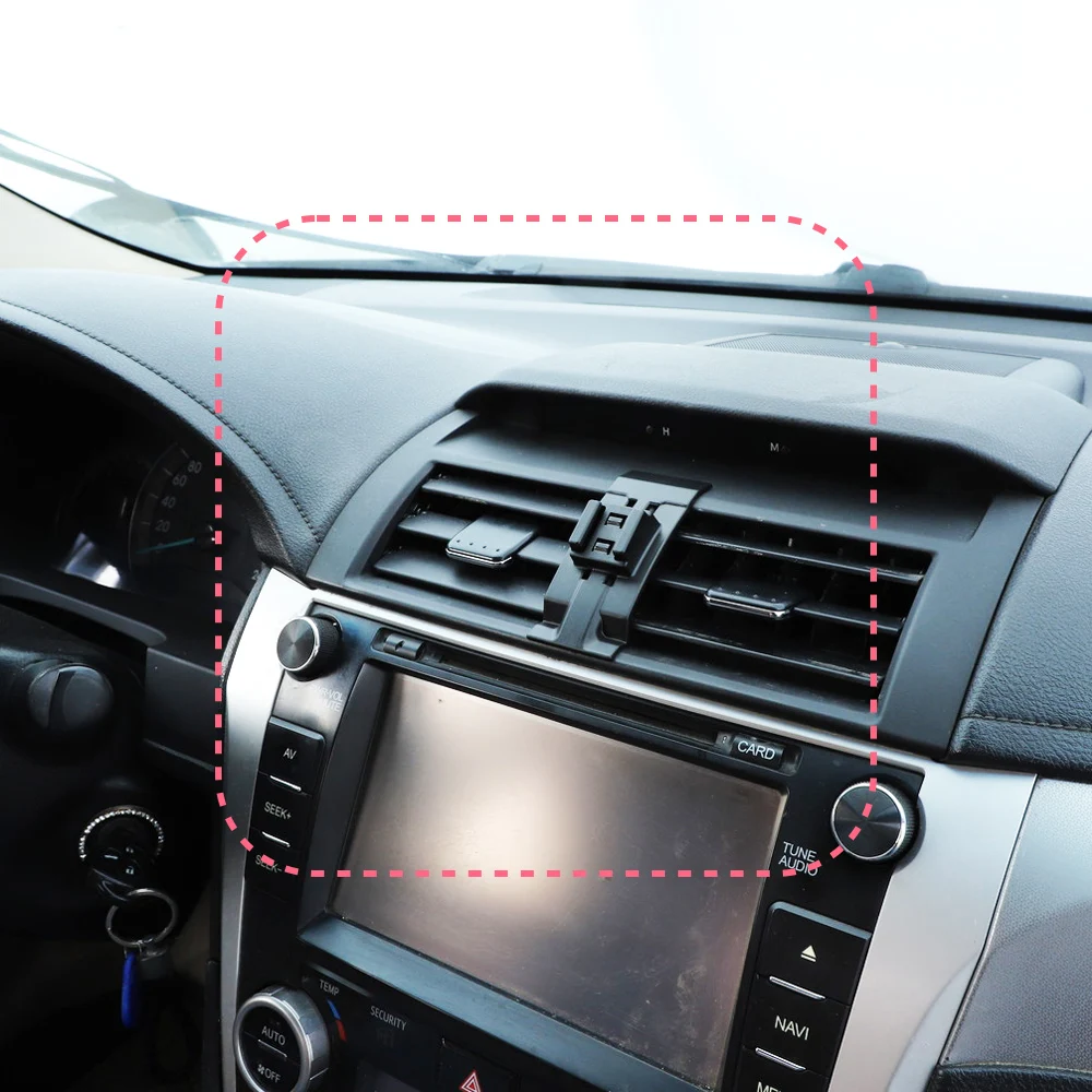 Фото Автомобильный держатель для телефона для Toyota Camry XV50 7th 2012 2013 2014 2015 2016, магнитный держатель для телефона с беспроводной зарядкой, автомобильная поддержка Magsafe №2
