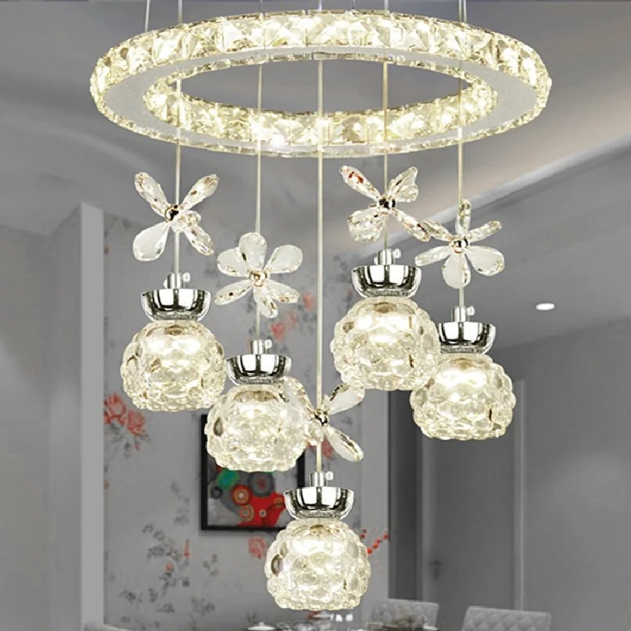 

Современная светодиодная люстра из нержавеющей стали