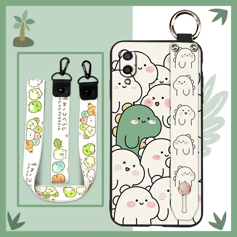 

painting flowers Silicone Phone Case For Samsung Galaxy A02/M02/SM-A022F/A022M Wristband Soft Case