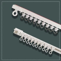 curtain track free punch slide rail side mounted top mounted self adhesive mute rail curtain accessories rod sticky rail slide