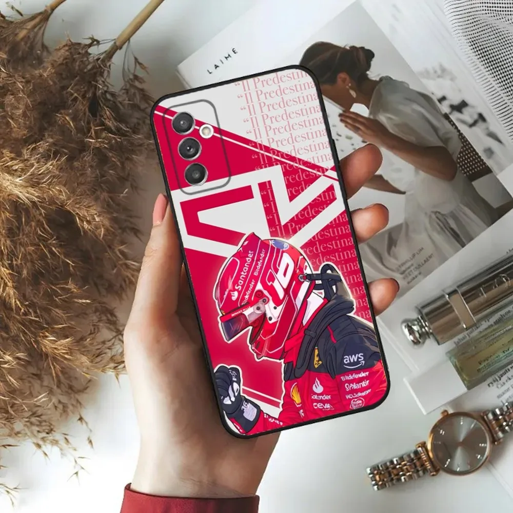 Чехол для телефона F1 16 C-Charles L-LeclercS Samsung S24 23 22 30 21 10 9 Ultra Plus Lite FE 5G черный мягкий чехол