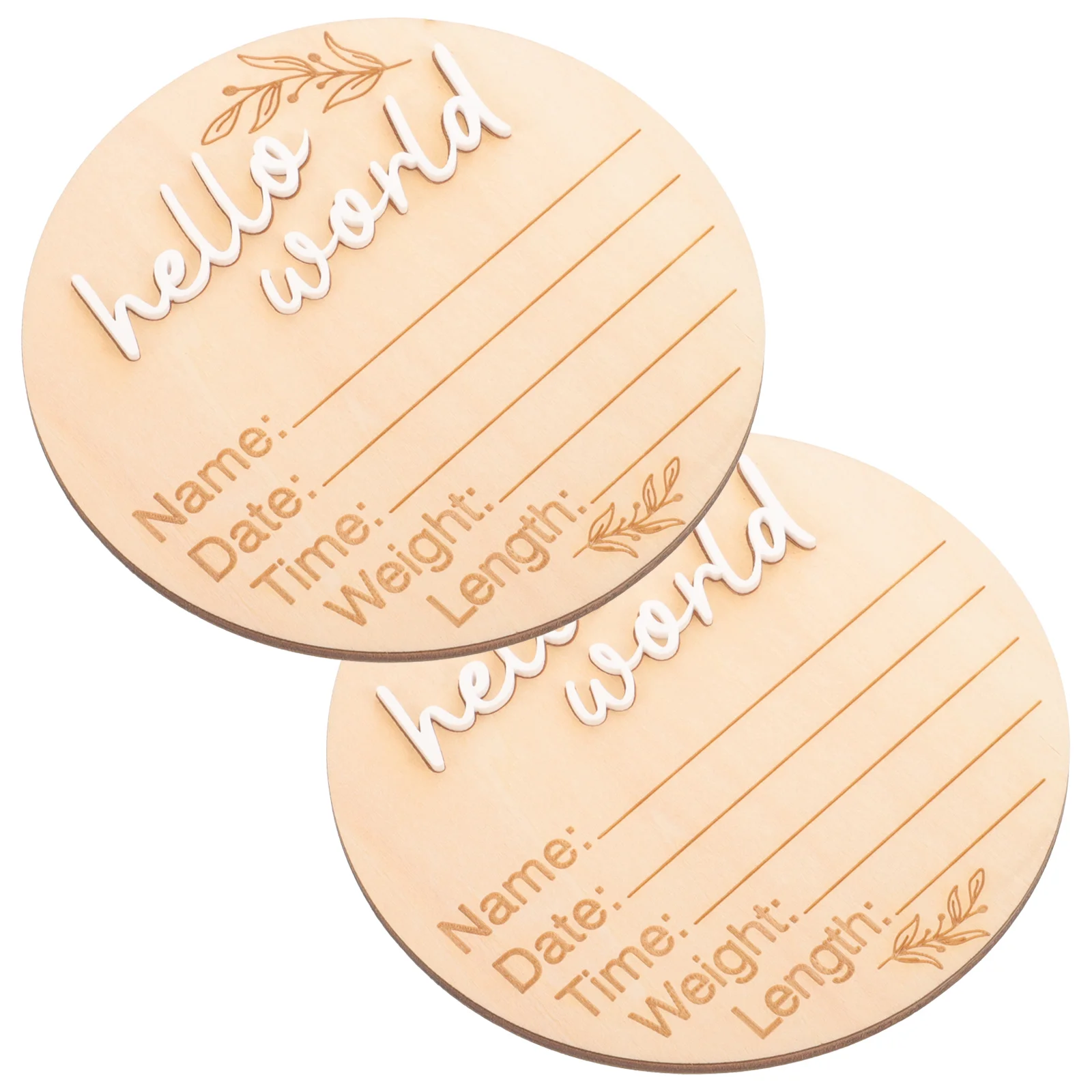 2 шт. памятная табличка для новорожденных доски объявлений детские деревянные