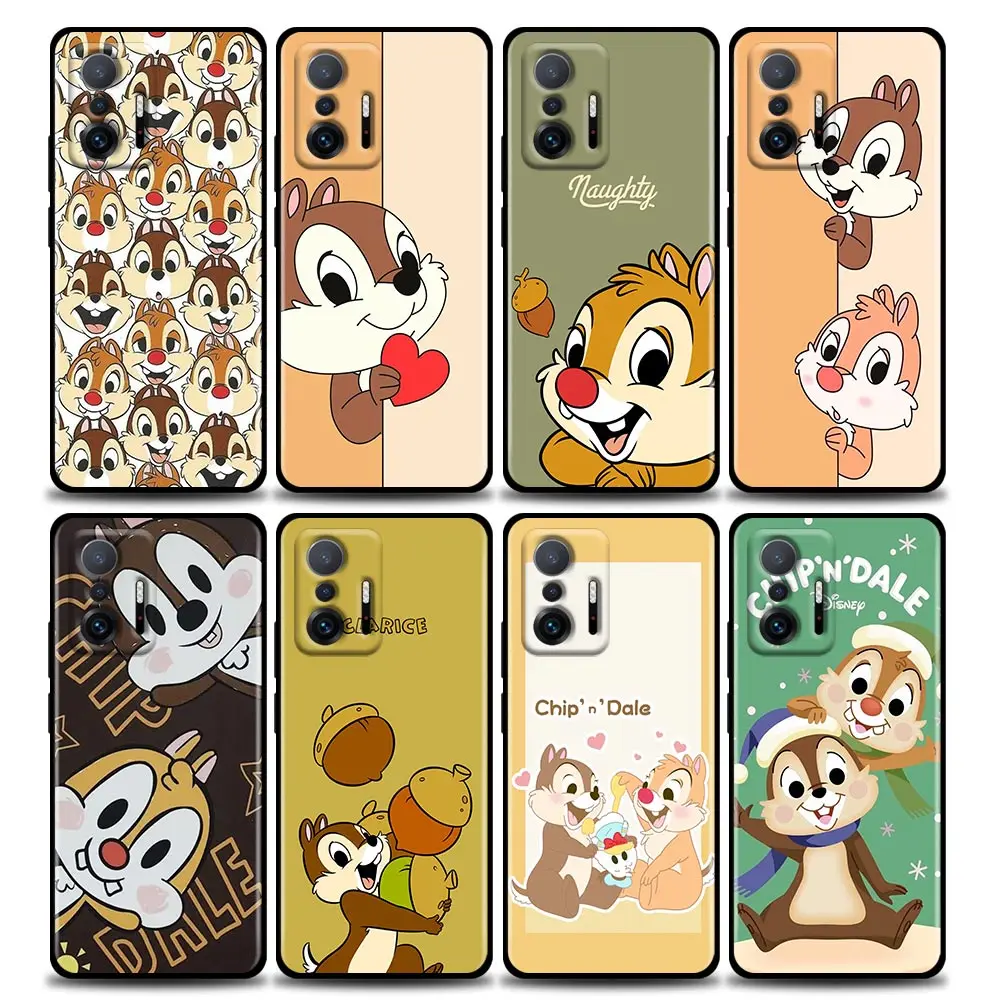 

Funny Chip n Dale Funda Coque Phone Case for Xiaomi 12 12X 11 11X 11T X3 X4 NFC M3 F3 GT M4 Pro Lite NE 5G TPU Case Capa Para