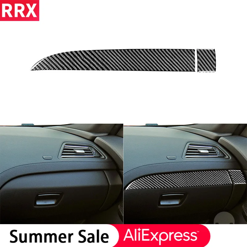 

RRX for BMW 6 Series M6 F12 F13 F06 2011-2018 M Sport Real Carbon Fiber Stickers Copilot Dashboard Panel Car Styling Accessories
