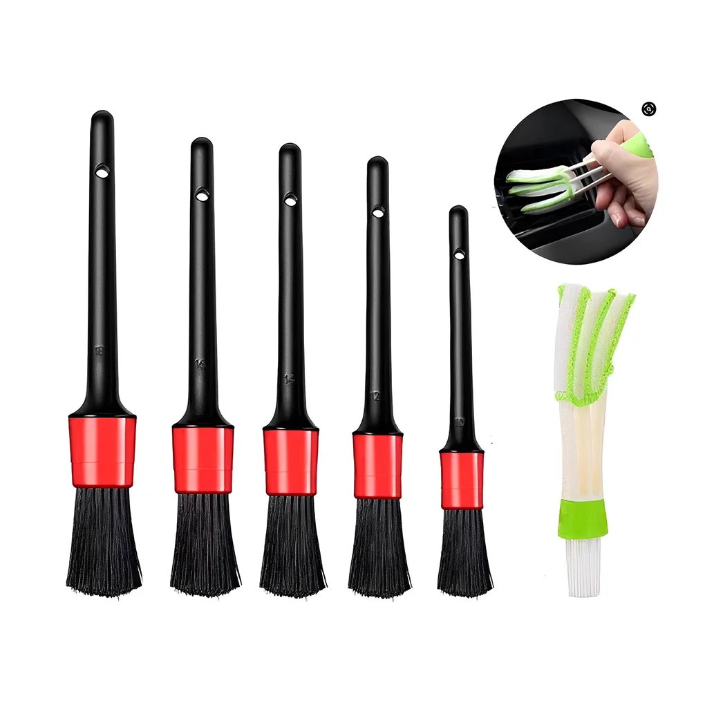 

Brush Set Dust Remover Cleaning Tool Wheel Paint Wiper Air Conditioner Auto Supplies Dashboard Convenience Crevice