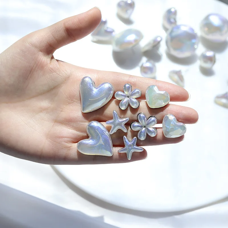 

Ins Fashion Mabey Freshwater Pearl Heart Flower Starfish Earrings Stud Women Geometric Round Shape Earrings Stud Jewelry Gift