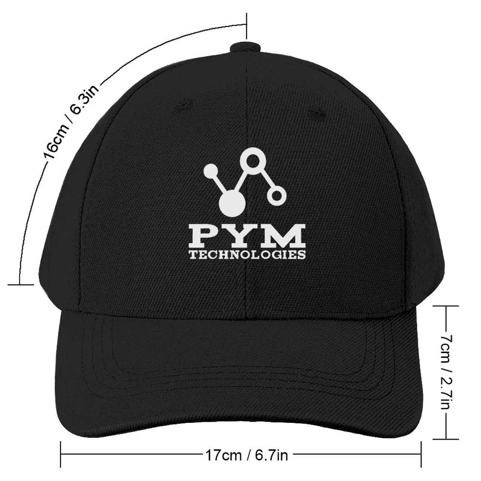 Бейсбольная кепка с символом Pym Technologies (белая) на заказ шляпа день рождения
