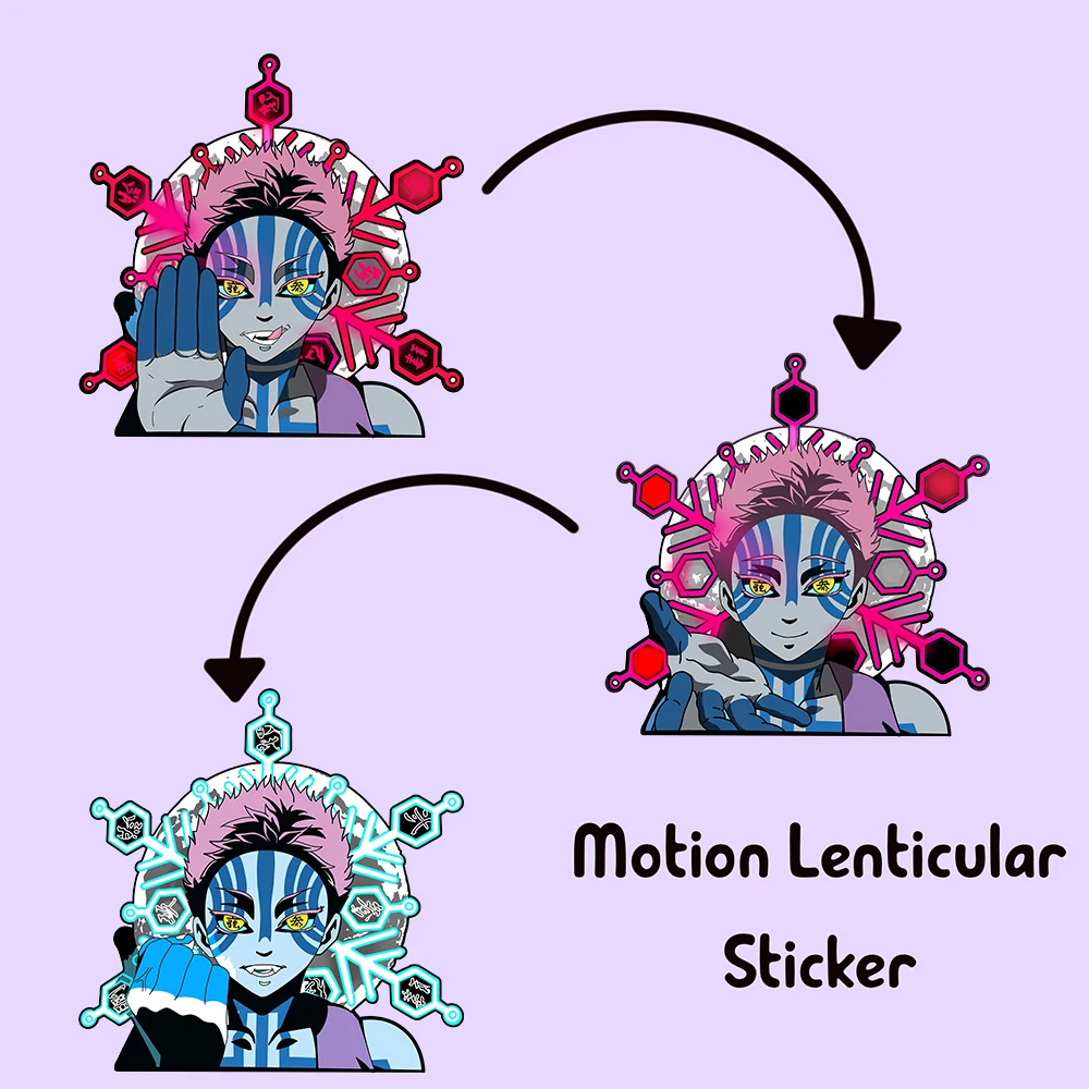 

3D наклейка Demon Slayer Akaza