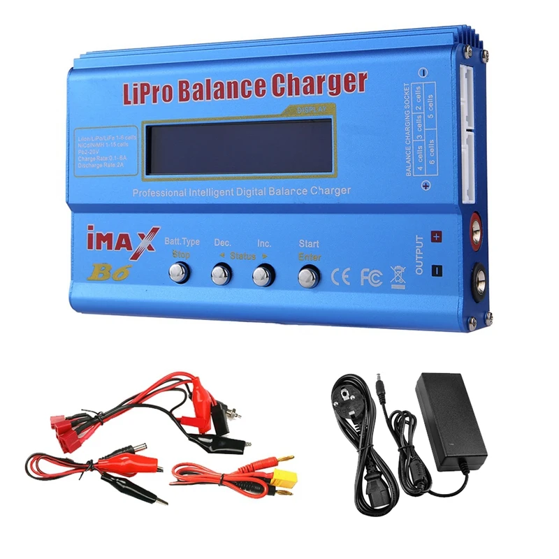 Зарядное устройство Lipo для IMAX B6 80 Вт + XT60 Nimh Li-Ion Ni-Cd Digital Lipro Balance с вилкой