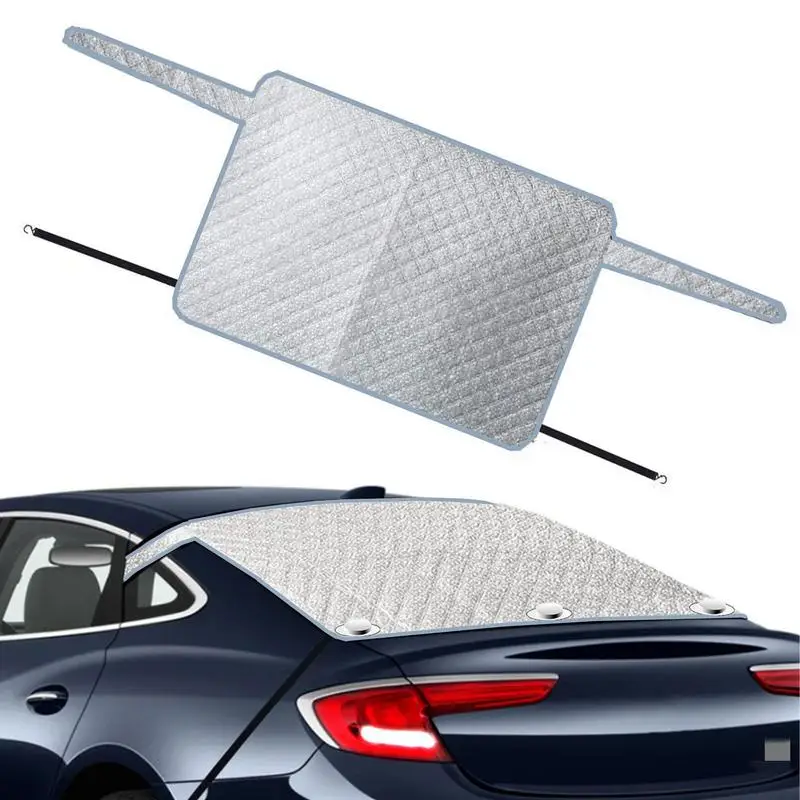 

Car Rear Windshield Snow Cover Rear Windscreen Snow Ice Cover All Weather Car Windshield Cover Sun Shade Protector Fits Most