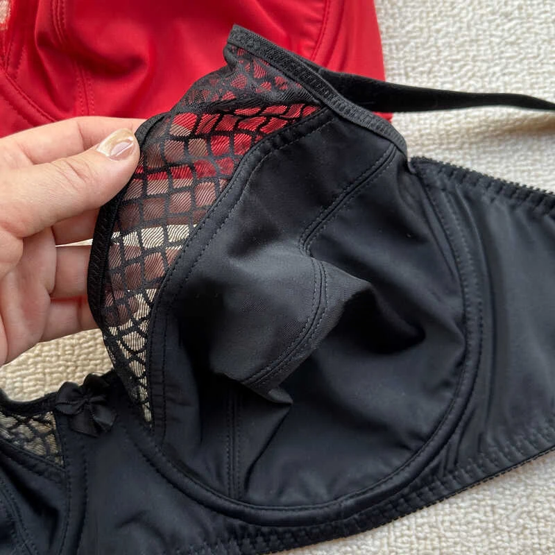 Женский минимайзер бюстгальтер с полным покрытием без вкладышей на косточках