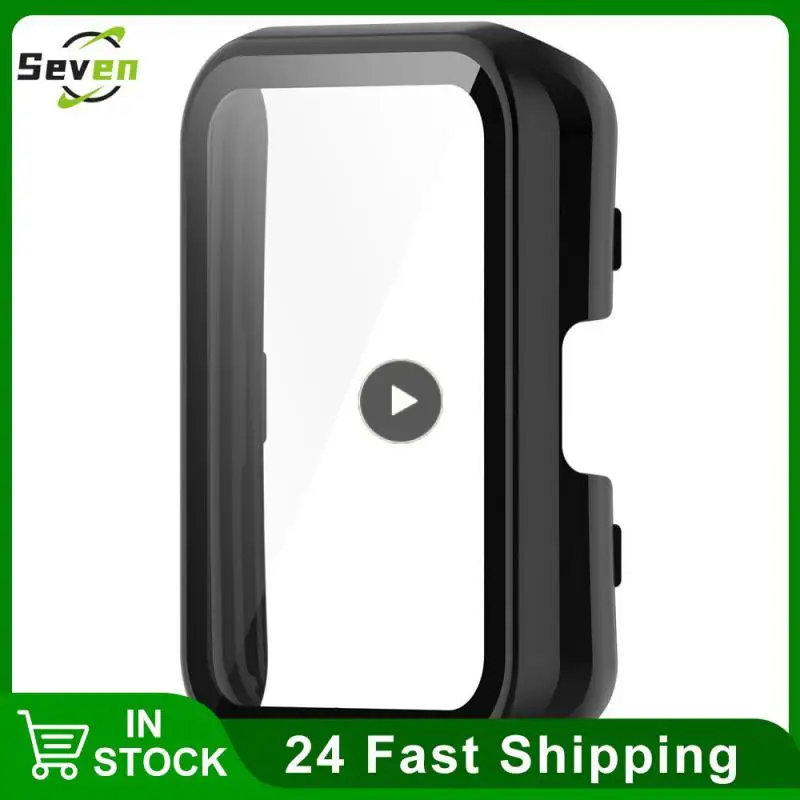 

For Huawei Watch Fit2 Hard Watch Cover Hard Shell Bumper 2in1 Glass Film Smart Watch Case All-in-one Protective Film Frame Case