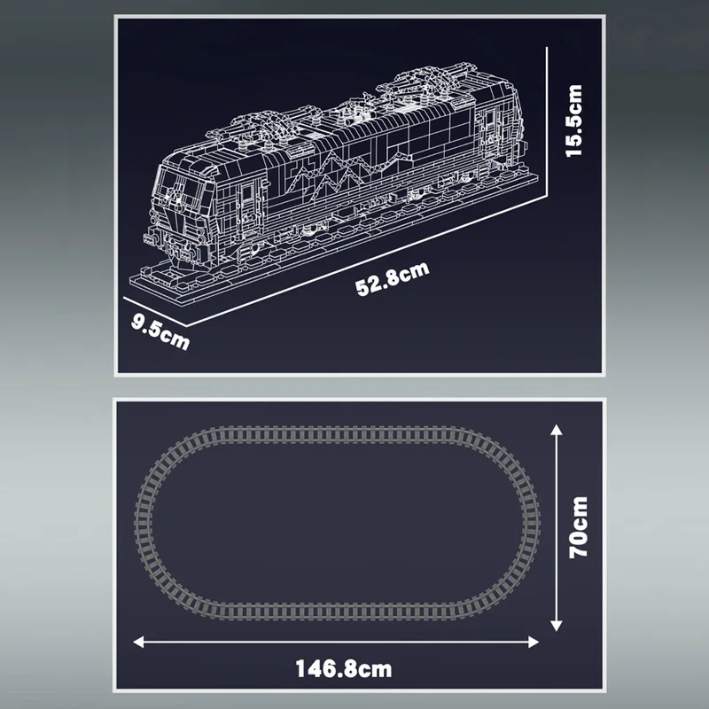 Новый Mold King 12045 Технический Vectron MS Электрический Локомотив Набор строительных блоков 3072 шт. Поезд Кирпичи для взрослых Игрушки Дети (art.: 3920d33a2cd2a) - 3920d33a2cd2a