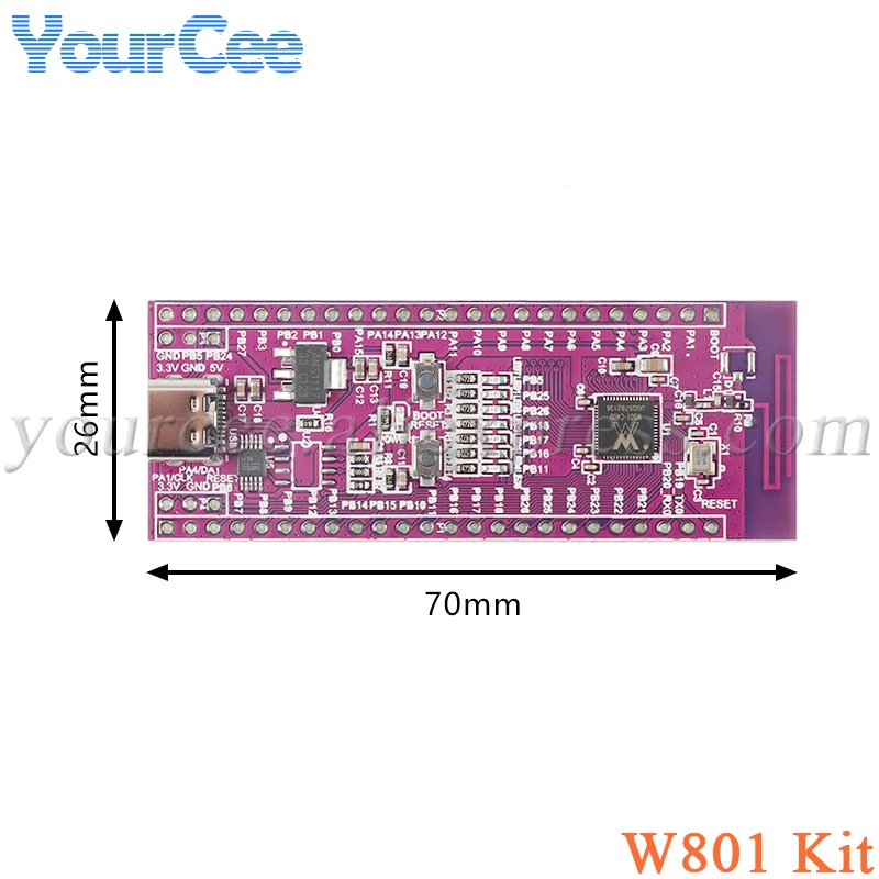 5 шт. W806 W801 W800 микроконтроллер STM32 макетная плата CH340 IoT MCU чип CDK окружающая среда