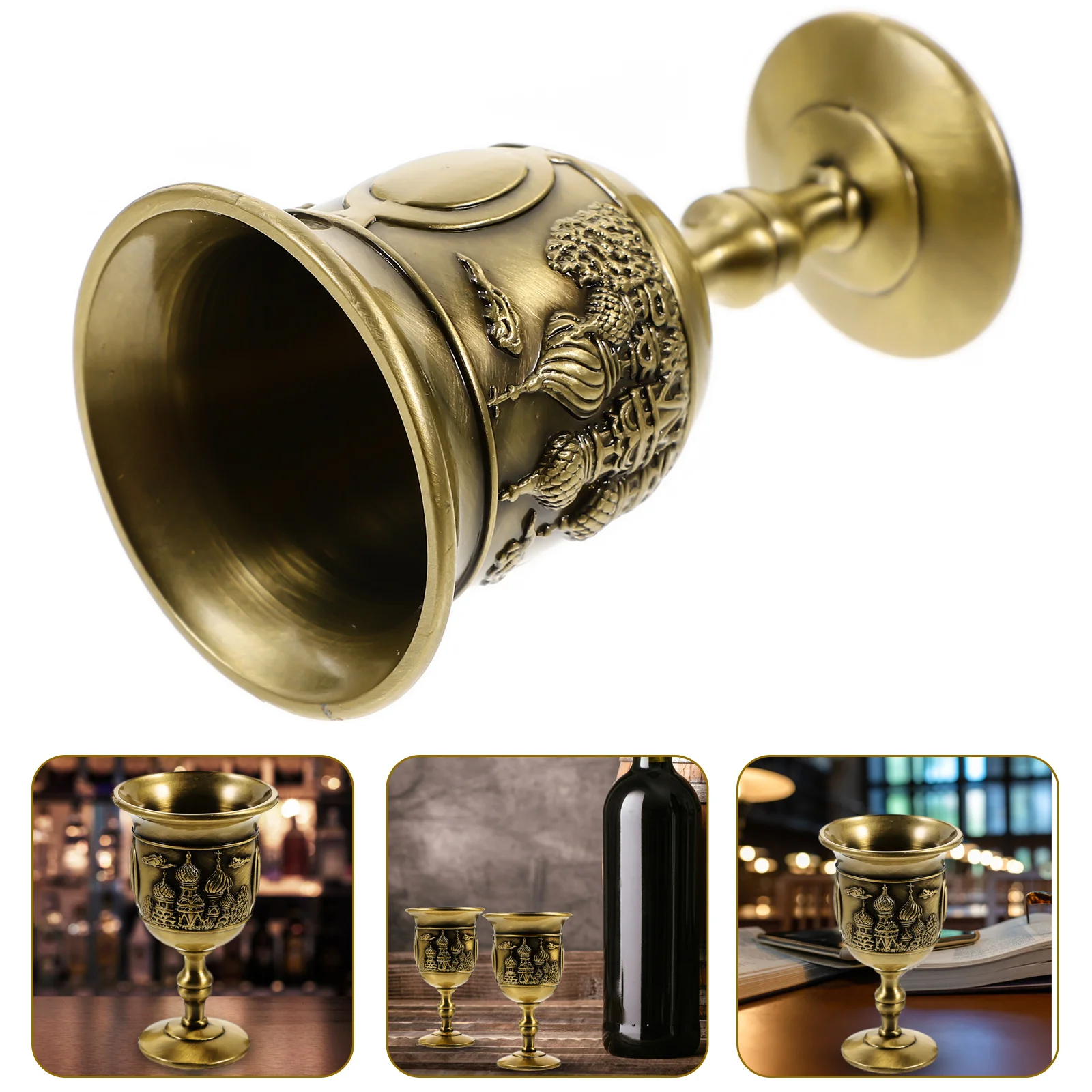

Wedding Outdoor Portable Metal Goblet Metal Glass Delicate Goblet for Serving