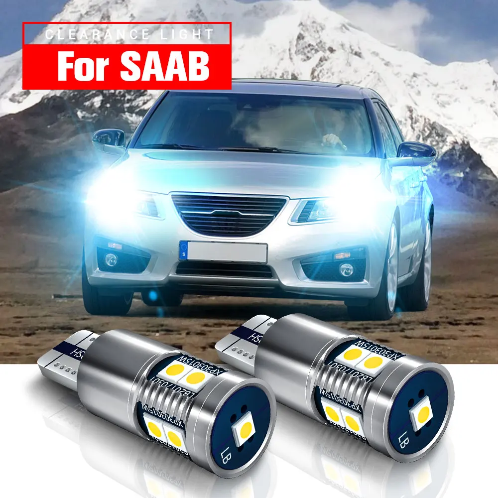 2pcs LED Clearance Light Parking Lamp Blub W5W T10 2825 Canbus For SAAB 900 9-3 Exc Wagon 9-5 9-2X 9-7X 2005-2009