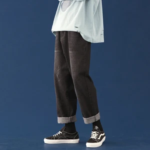 Privathinker мужские уличные синие джинсы 2022 женские мужские черные джинсы корейские Модные шаровары мужские джинсовые брюки оверсайз